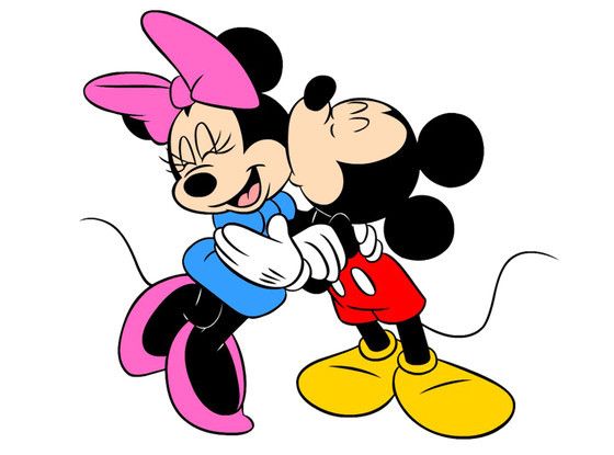 Mickey Faisant La Bise à Minnie