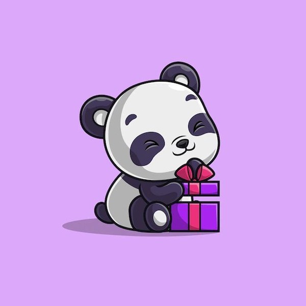 Panda Ouvrant 1 Boite Cadeau