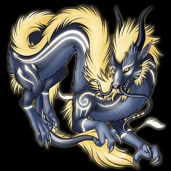 Dragon Oriental Bleu Nuit Electric