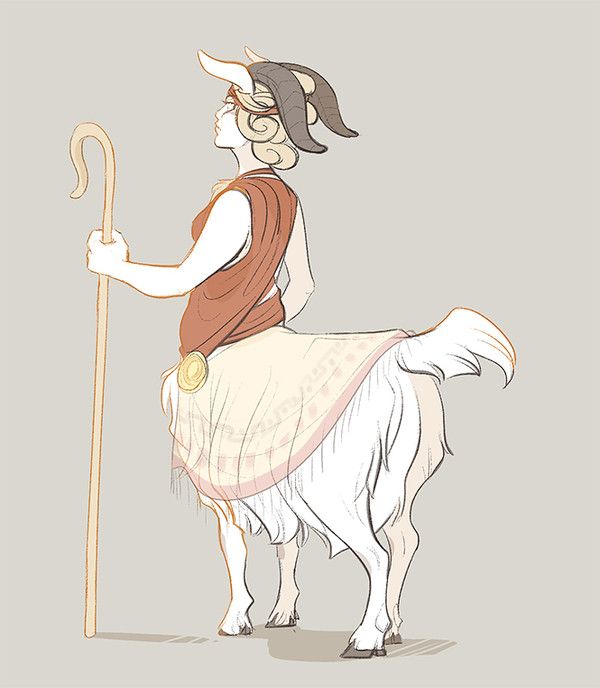Centauresse Chèvre Blanche