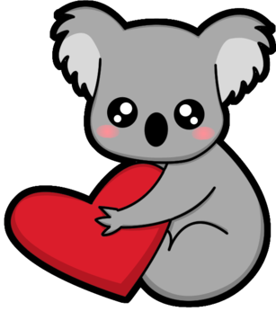 Koala Avec 1 Coeur