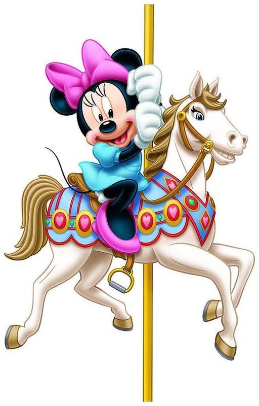 Minnie Sur Cheval Carrousel 