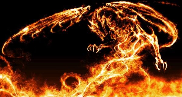 Dragon De Flammes Pures
