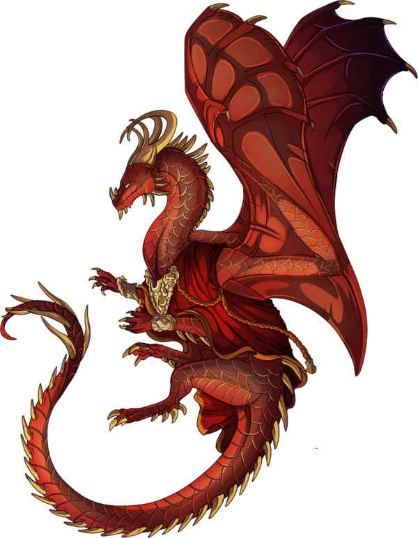 Dragon Rouge Habillé