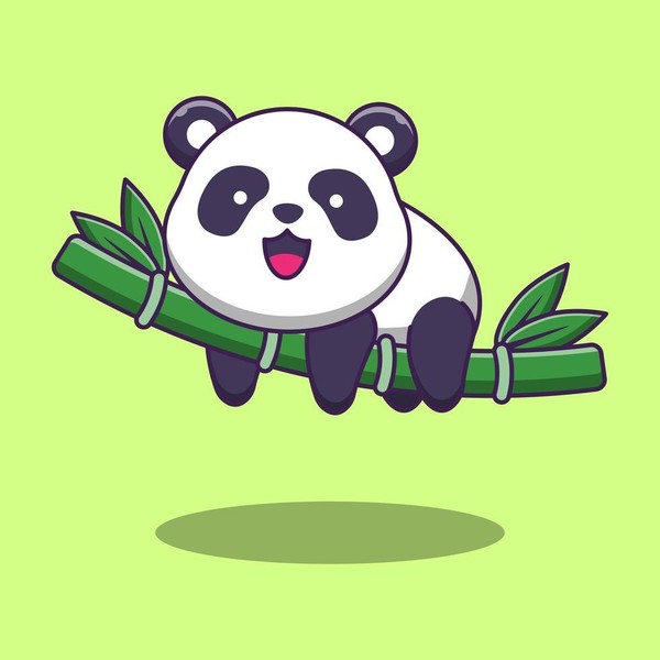 Panda sur Bambou