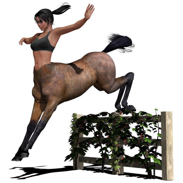 Centauresse 3D Saut D'obstacle