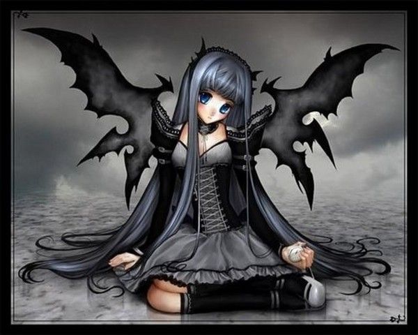 Démone Manga Gothic Lolita Noire