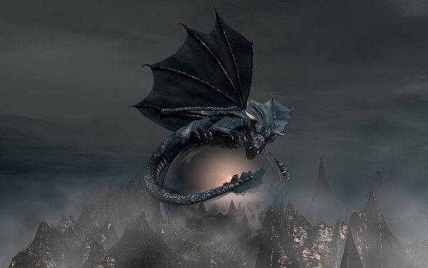Dragon Orbe Noir
