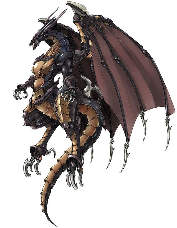 Dragon Manga Noir Bahamut (Final Fantasy)