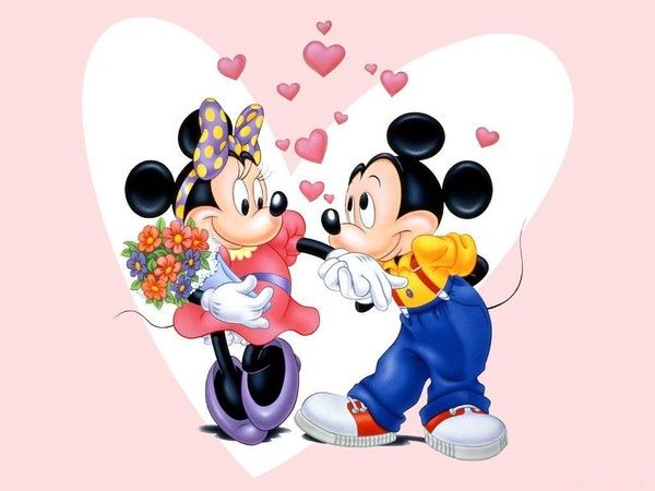 Minnie & Mickey Baise Main