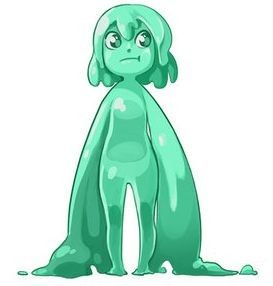 Fille Slime Verte Chibi