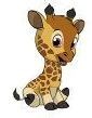 Girafe Chibi Assise