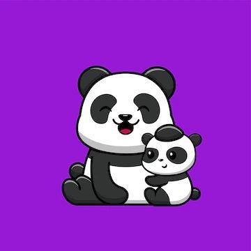 Maman panda et Bébé Panda