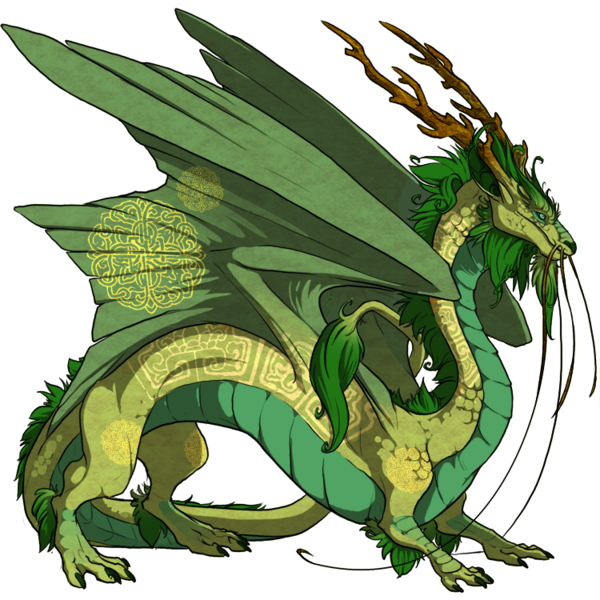 Dragon Oriental Vert Impérial