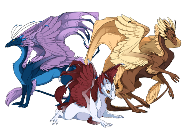3 Différents Dragons Manga