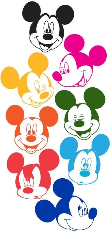 Mickey Différentes Expressions De Visage
