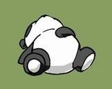 Panda Endormi Sur Le Dos