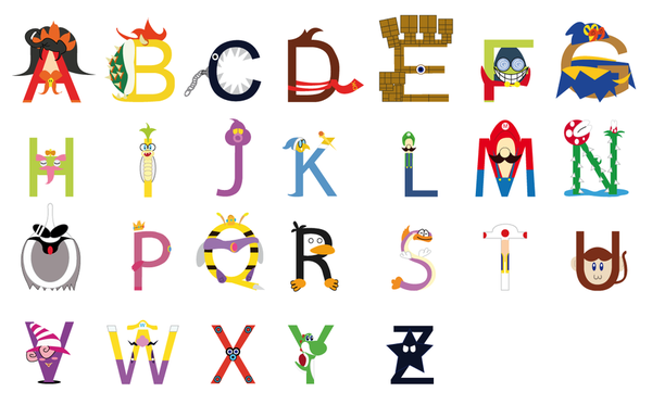 Alphabet Super Mario (Nintendo)
