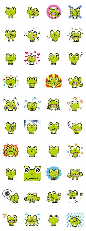 Grenouilles Emojis