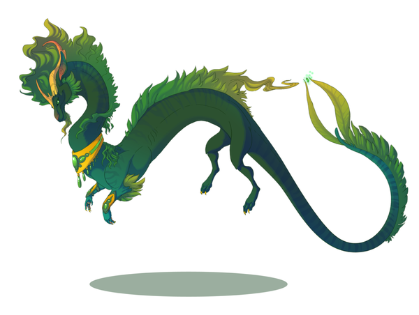 Dragon Oriental Vert Manga Princier