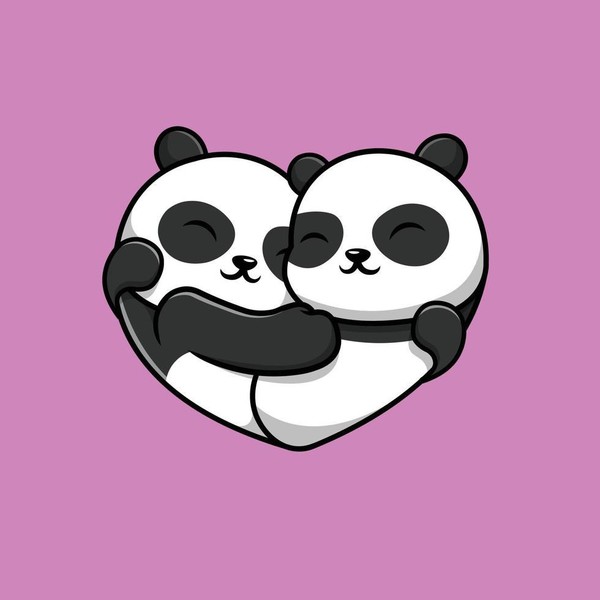 Couple Pandas Love