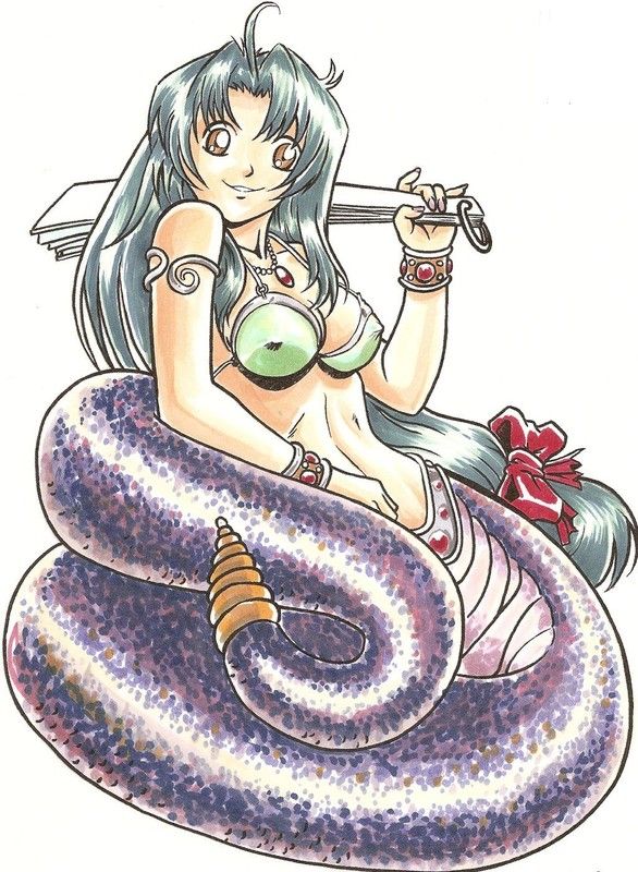 Lamia Manga Violette Dessinée