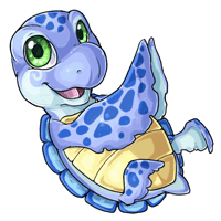 Tortue Chibi Bleue