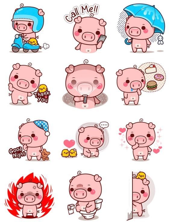 Cochons Emojis