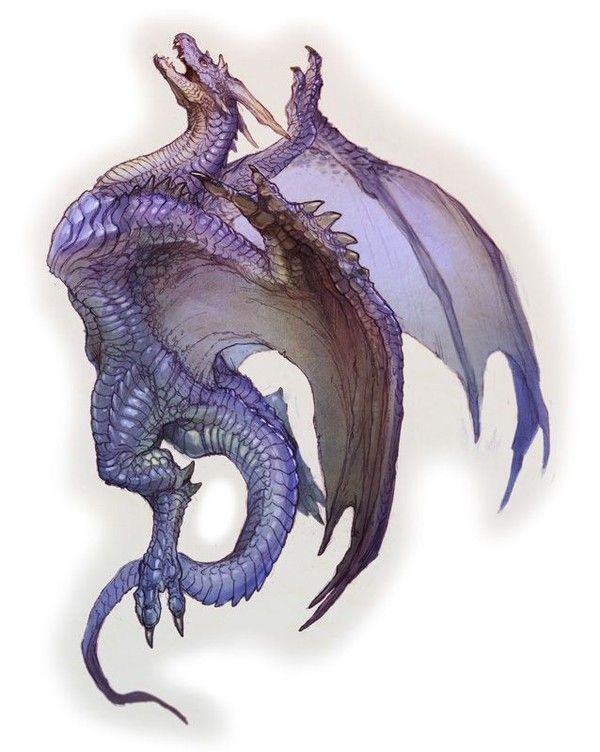 Dragon Violet Vers Le Haut