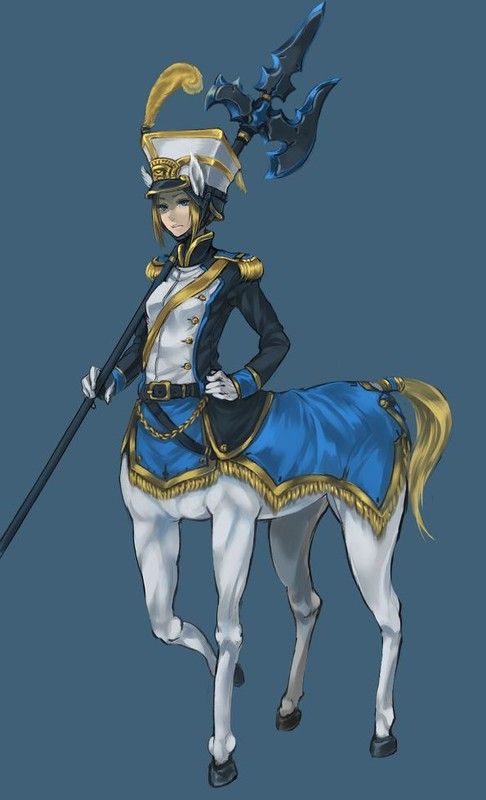 Centauresse Blanche Manga Soldat