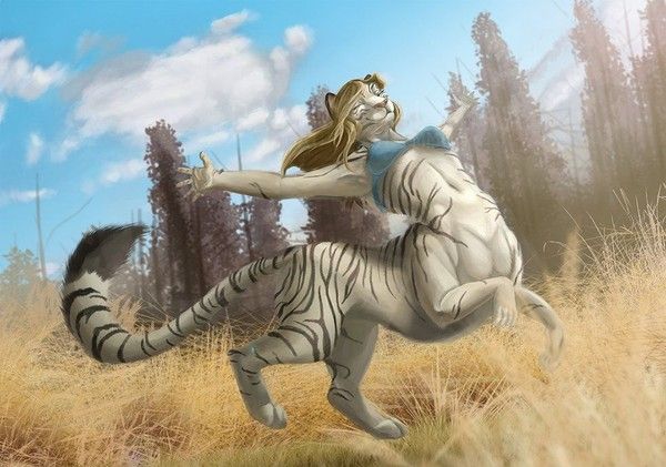 Centauresse Fury Tigre Blanc