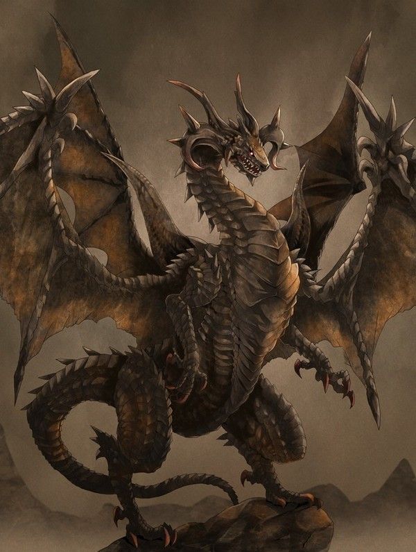 Dragon Archidémon Marron 2 Paires D'ailes