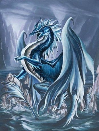 Dragon Bleu Mer Montagnes