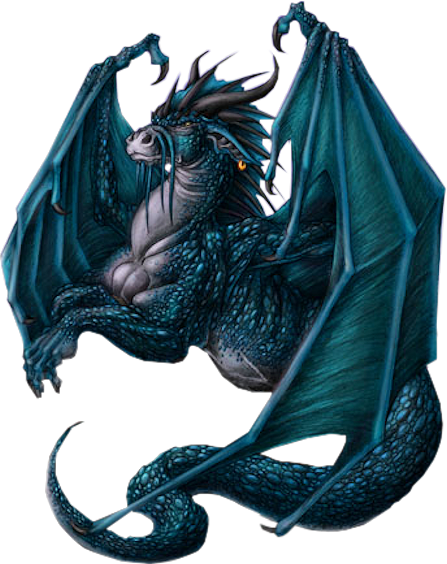Dragon Bleu Gris