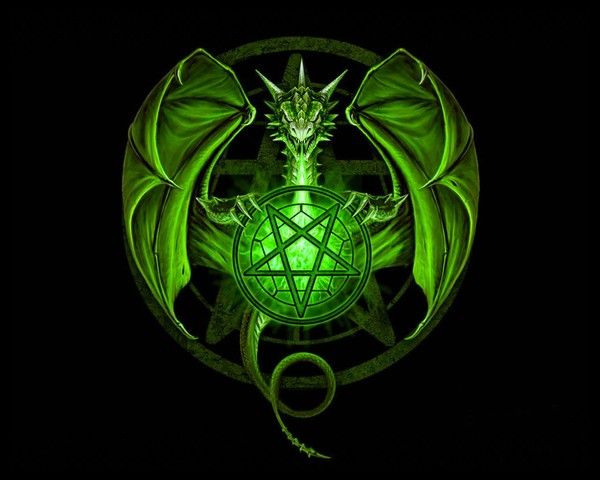 Dragon Vert Talisman Etoile