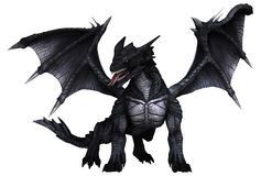 Dragon Noir Argenté