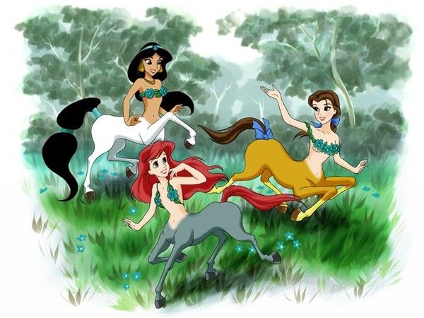 3 Princesses Disney Version Centauresses
