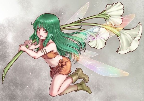 Fée Manga Libellule 3 Fleurs
