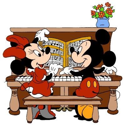 Minnie & Mickey Au Piano