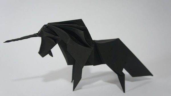 Licorne Noire Origami