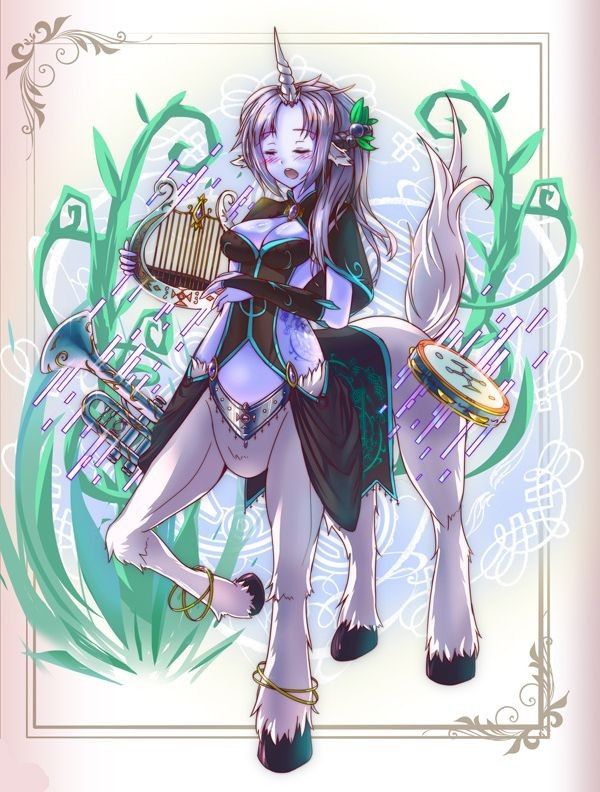 Centauresse Manga Unicorne Femme Orchestre