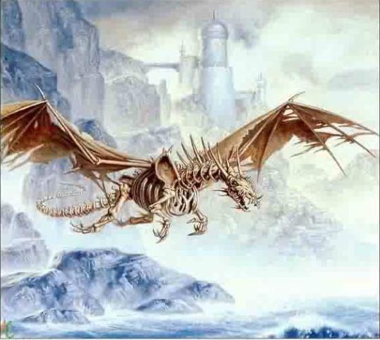 Dragon Squelette Volant