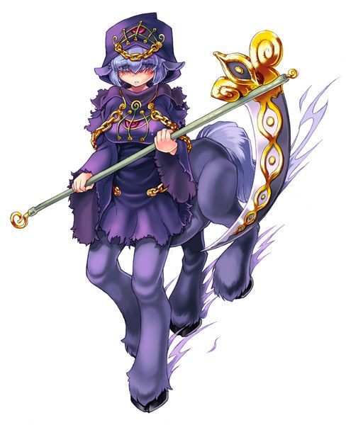 Centauresse Manga Violette Avec Faux