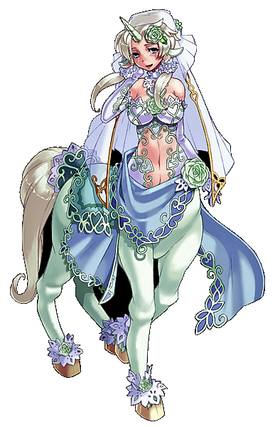 Centauresse Manga Blanche Unicorne