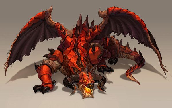 Dragon Archidémon Rouge Marron