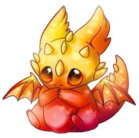 Dragonnet Chibi Jaune Rosé