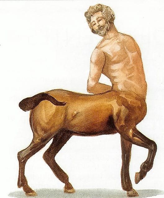 Centaure Héraldique Bai Style Fresque