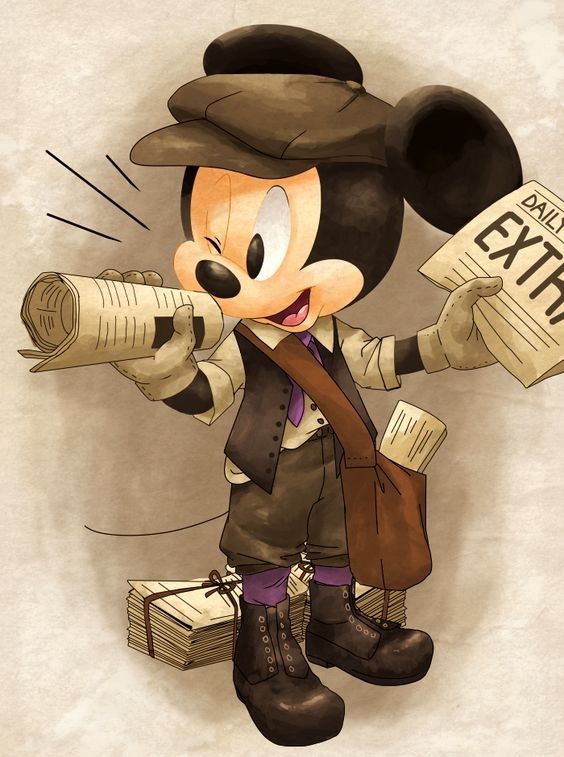 Mickey Petit Vendeur De Journaux