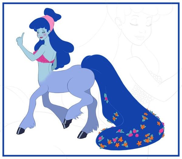 Centauresse Bleue Disney