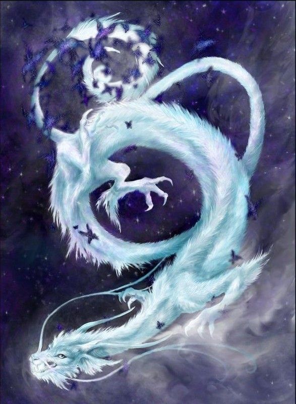 Dragon Oriental Esprit Blanc